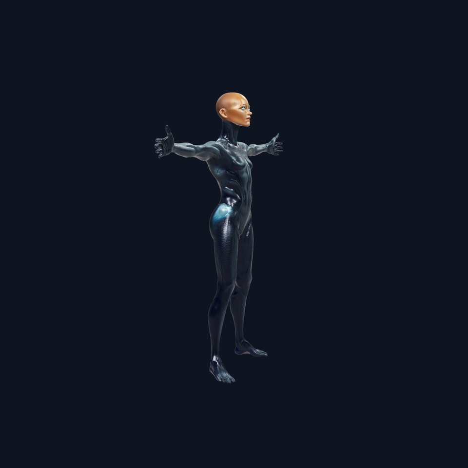 Futuristic Android model pack